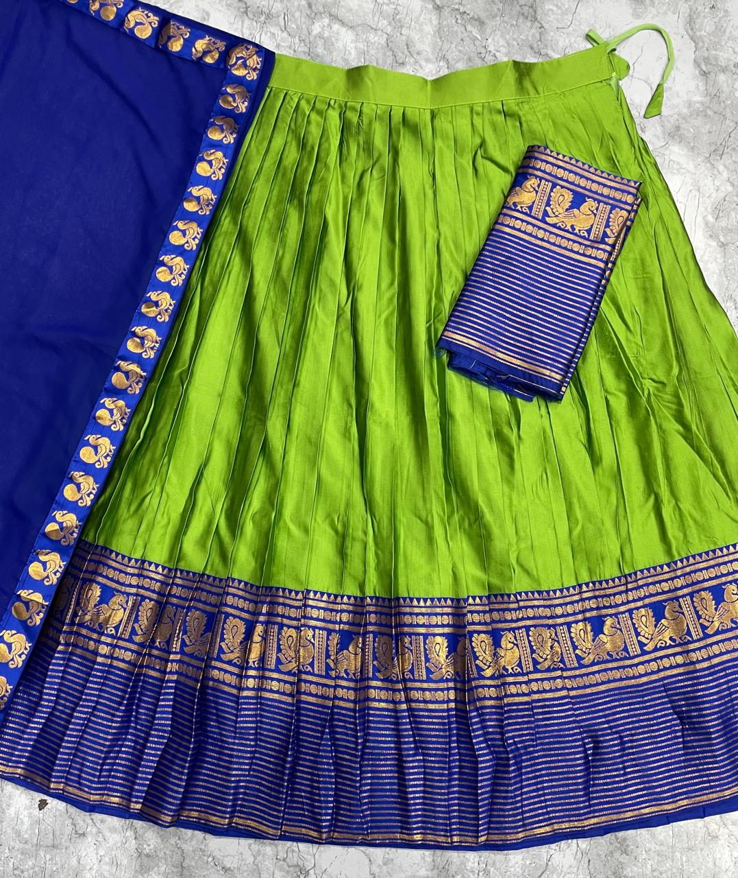Kanchi cotton silk dhawani