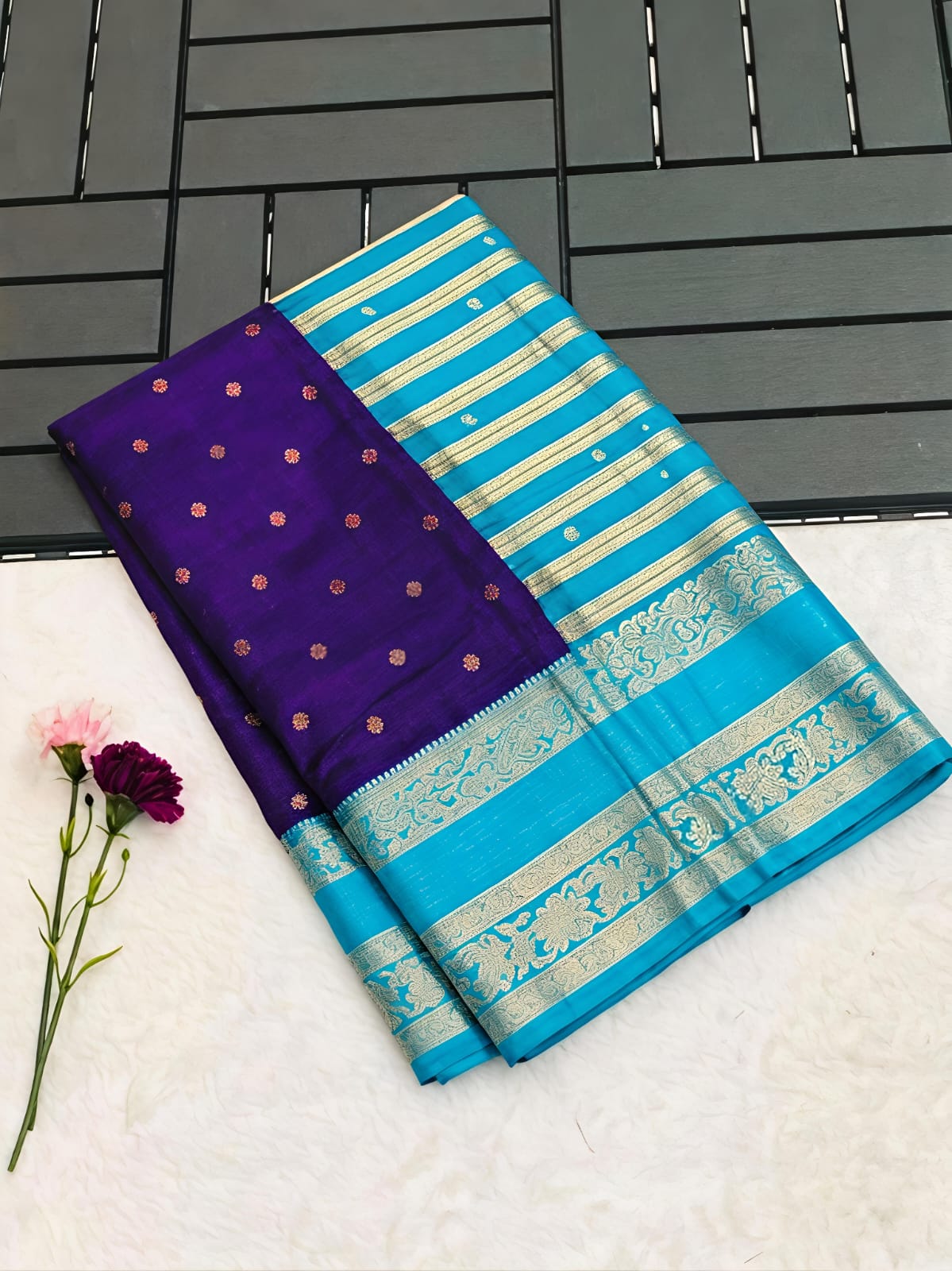 Foil Print Sarees