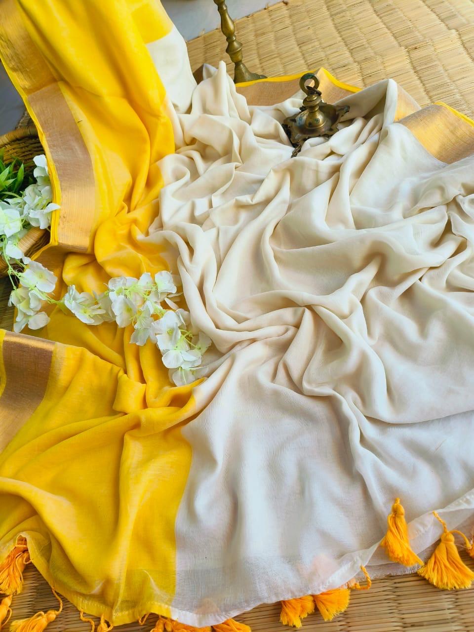 Onam special mul cotton sarees