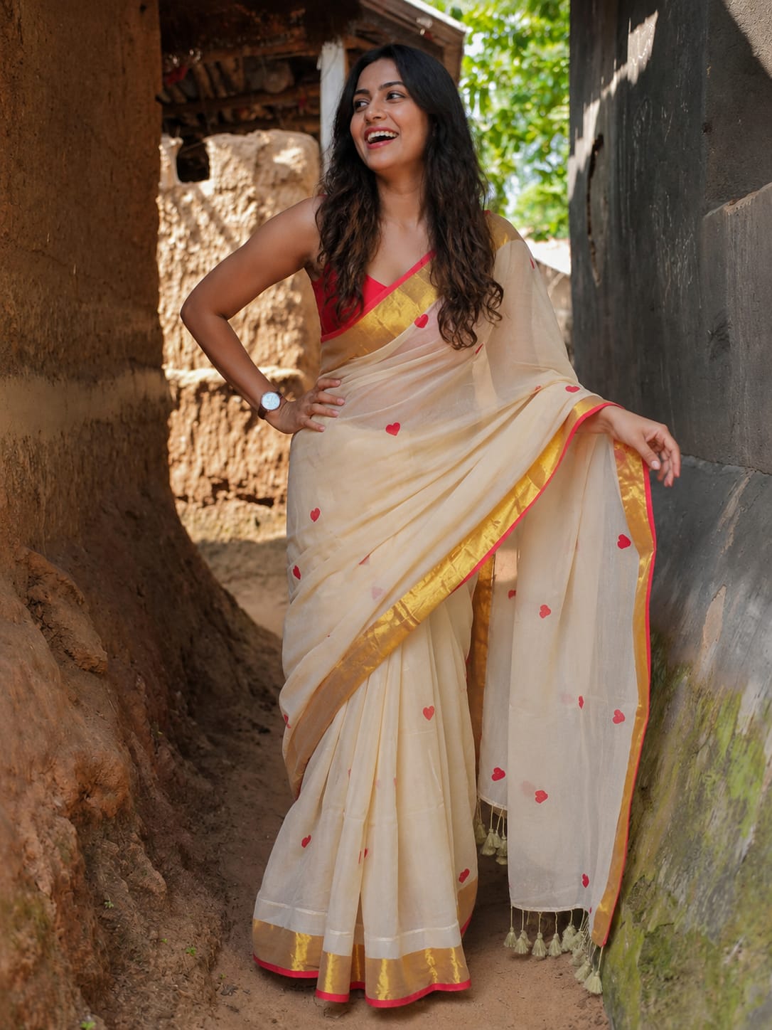 Onam special mul cotton sarees