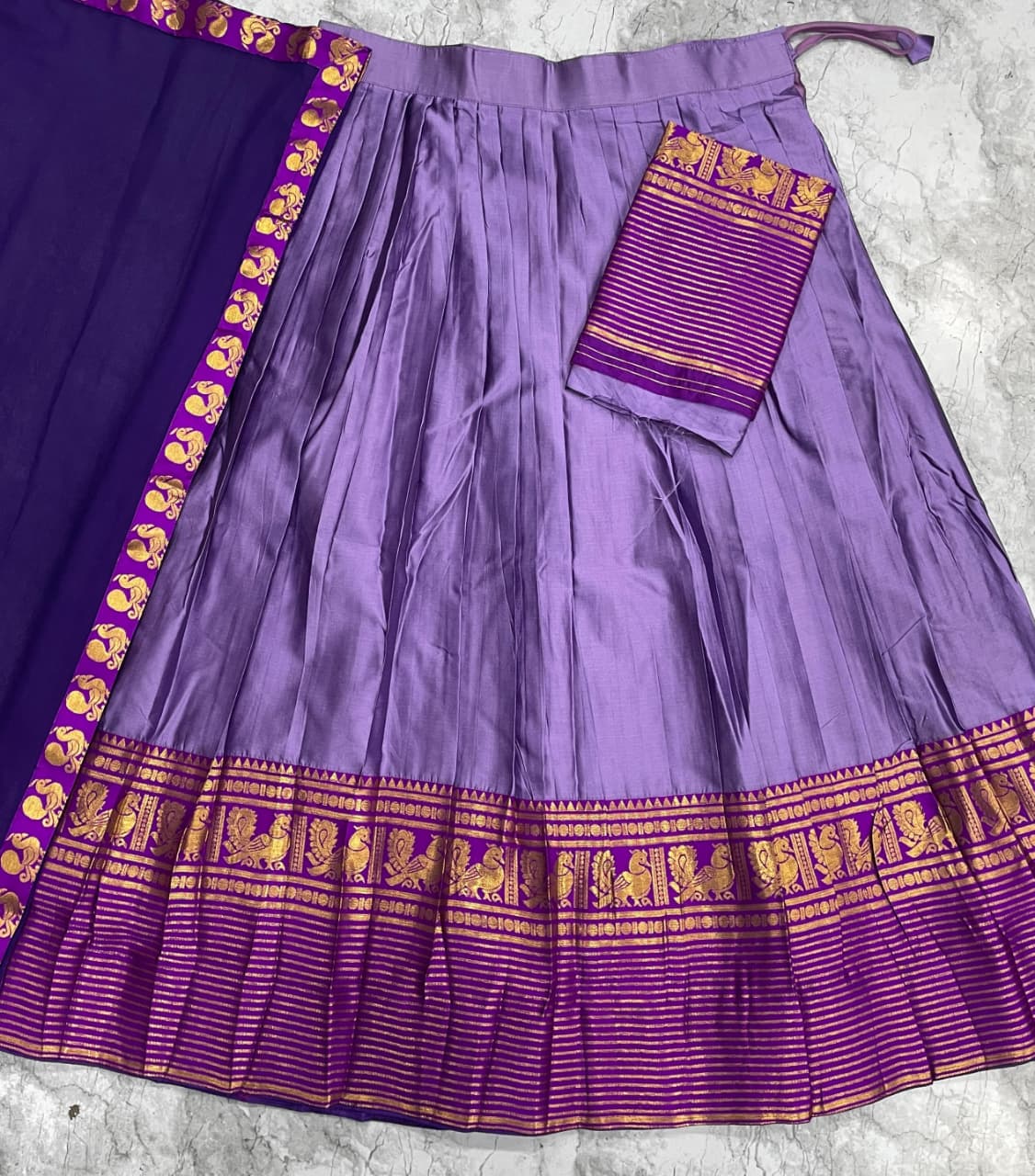 Kanchi cotton silk dhawani