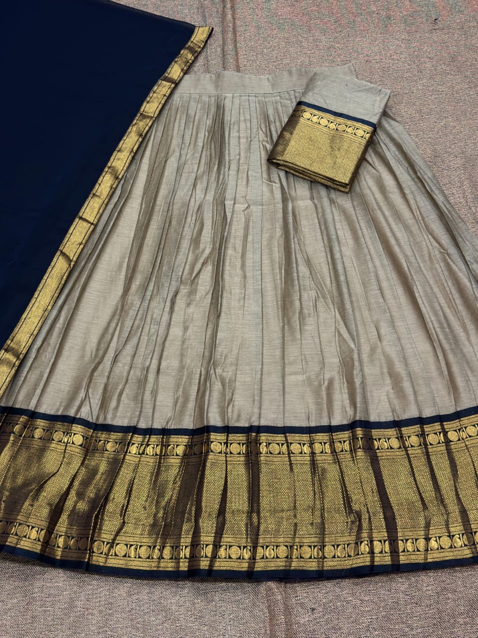 Kanchi cotton silk dhawani