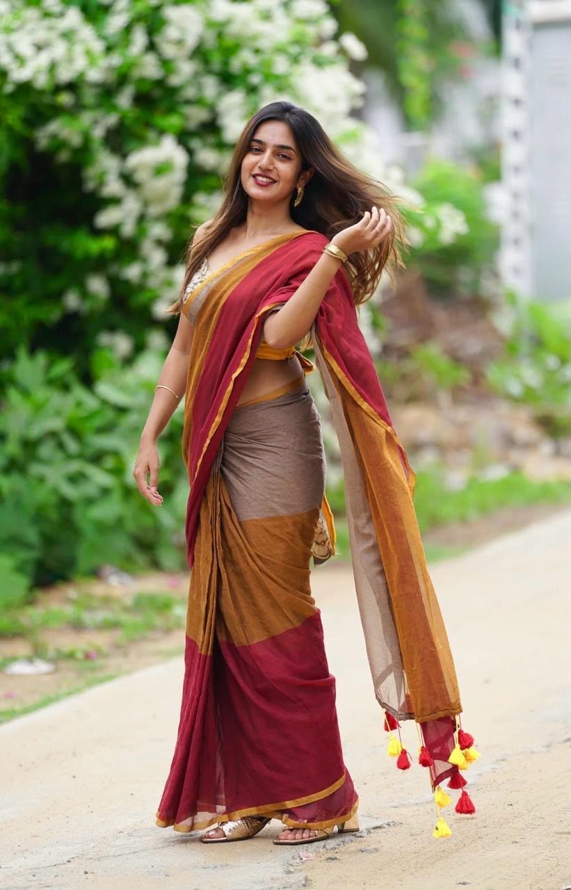 Mul cotton saree