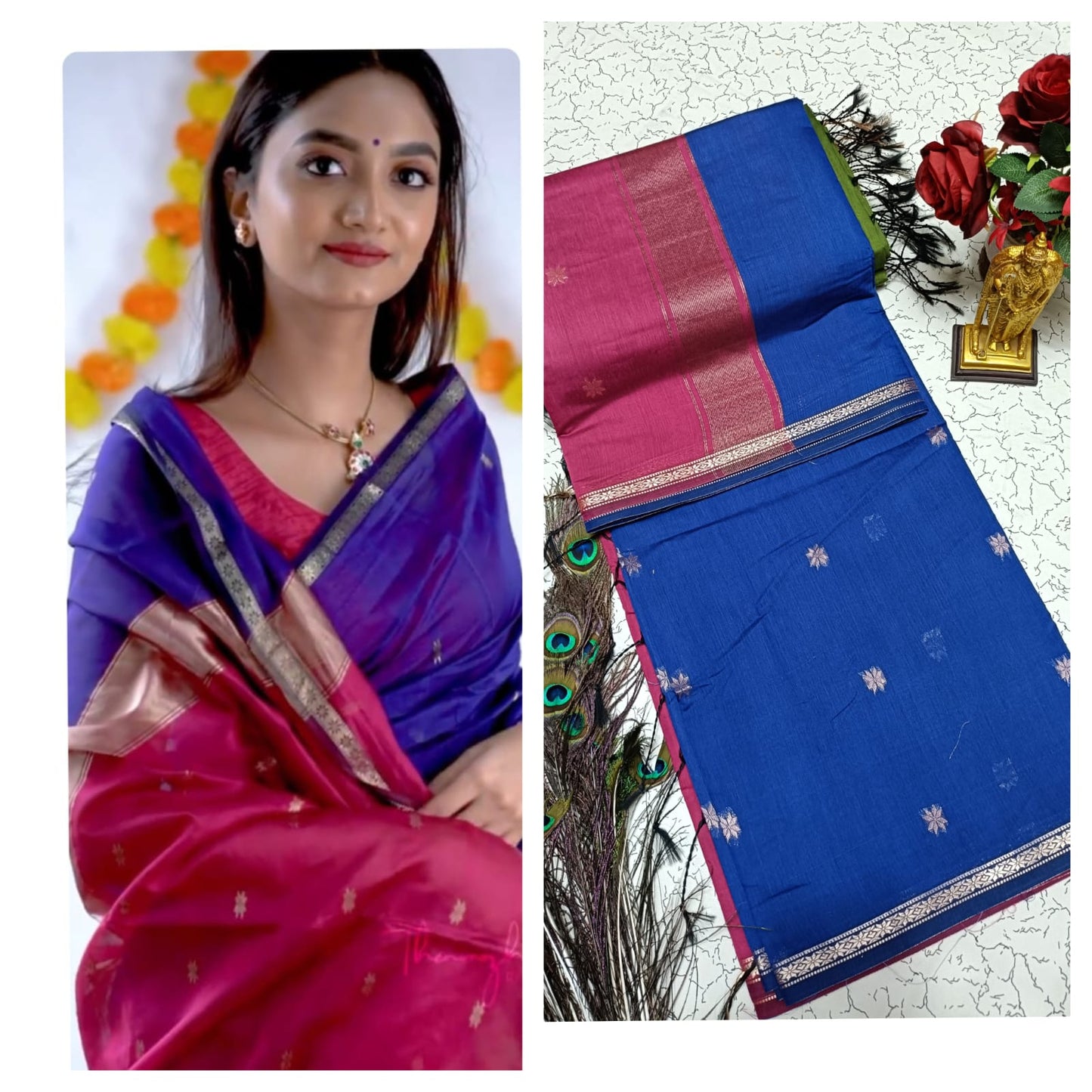 Premium Maheshwari Silk Cotton Sarees