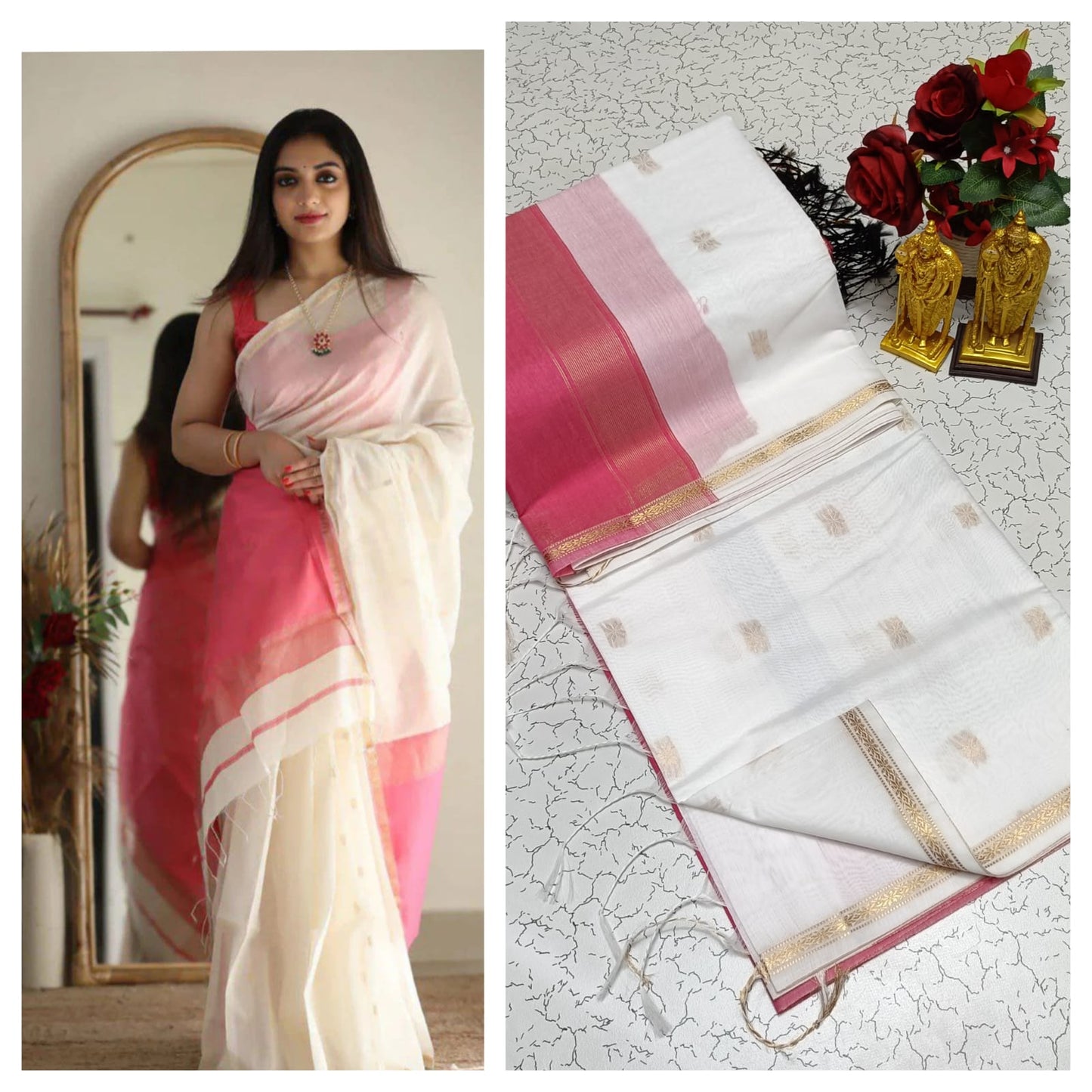 Premium Maheshwari Silk Cotton Sarees
