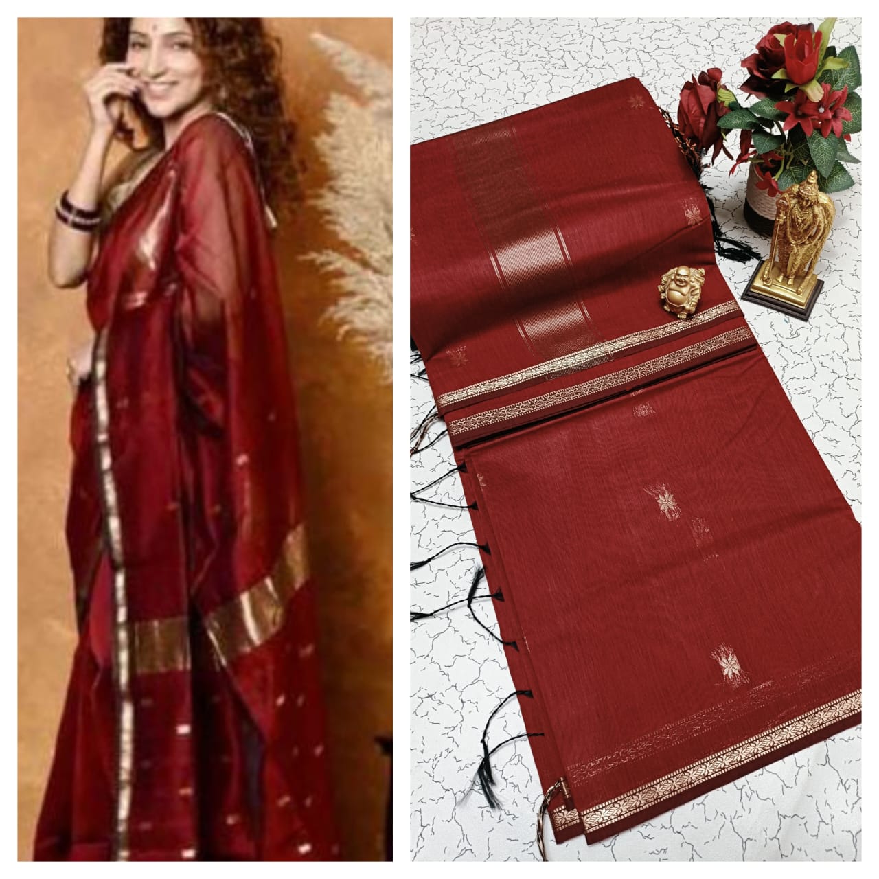 Premium Maheshwari Silk Cotton Sarees