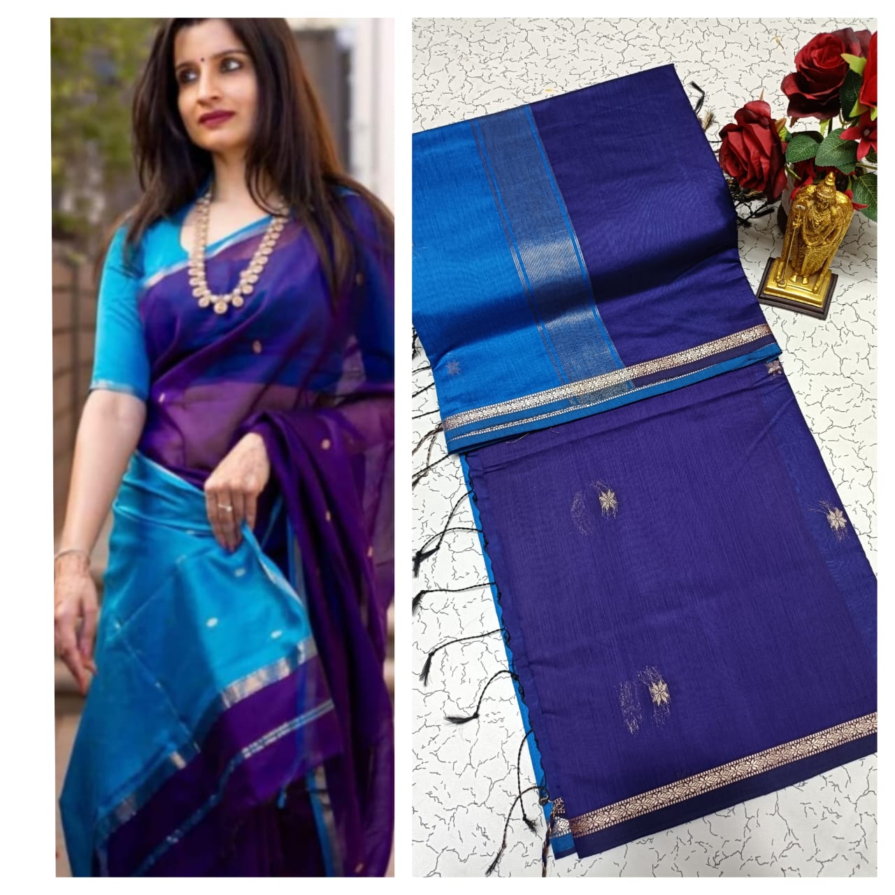 Premium Maheshwari Silk Cotton Sarees
