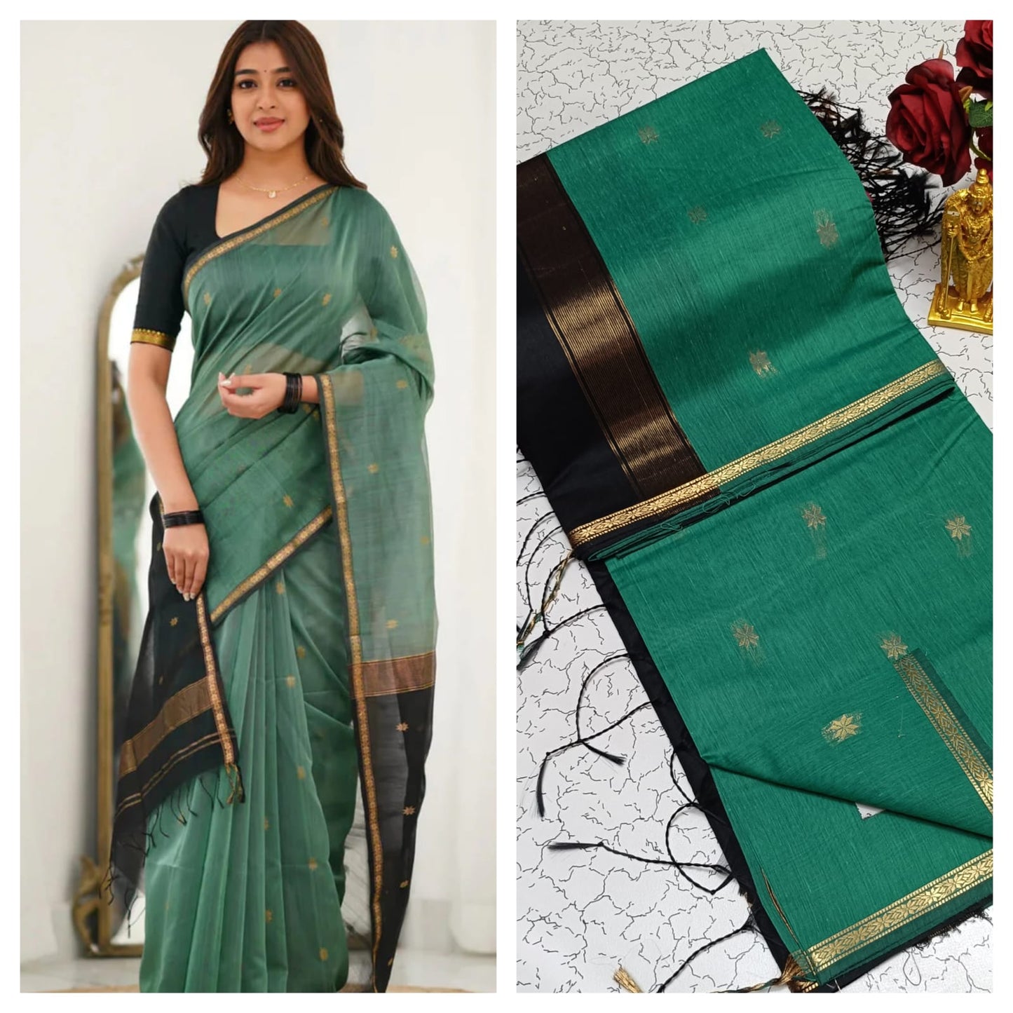 Premium Maheshwari Silk Cotton Sarees